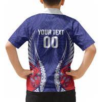 Tasman Bay 2026 Rugby Custom Kid Hawaiian Shirt NZ Maori Silver Fern LT14 - Polynesian Pride