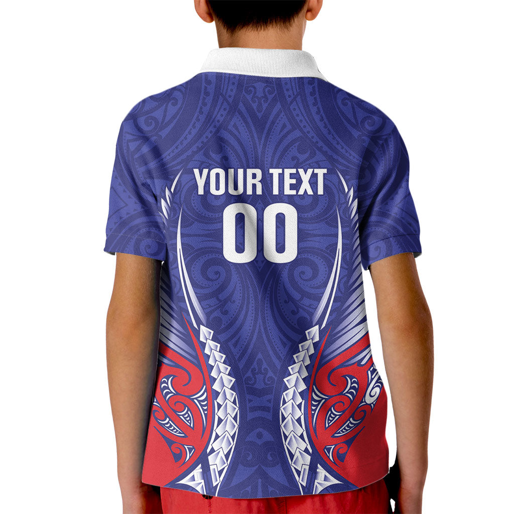 Tasman Bay 2026 Rugby Custom Kid Polo Shirt NZ Maori Silver Fern