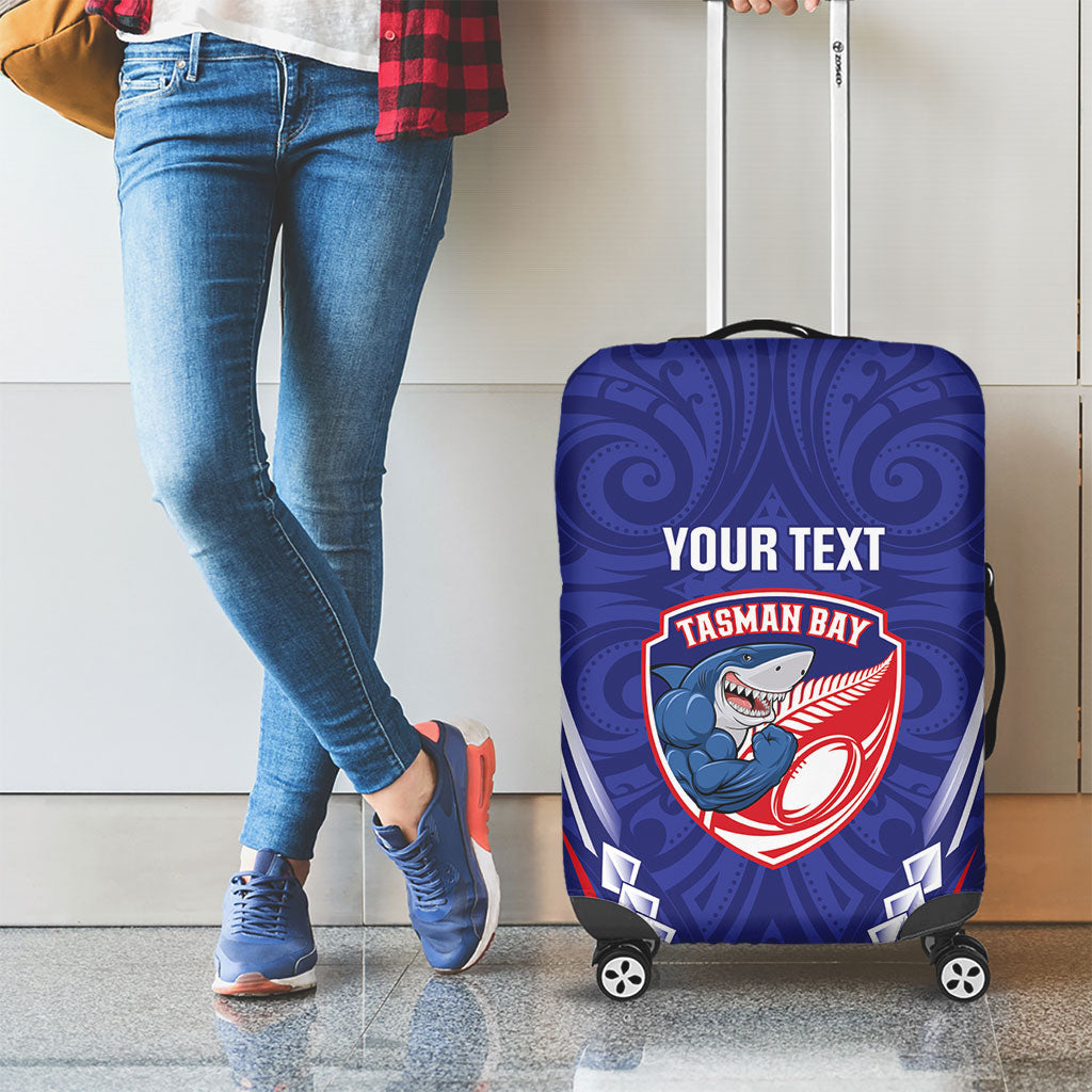 Tasman Bay 2026 Rugby Custom Luggage Cover NZ Maori Silver Fern