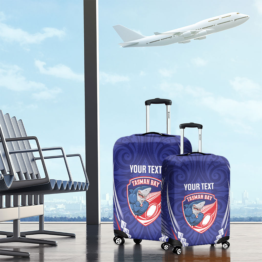 Tasman Bay 2026 Rugby Custom Luggage Cover NZ Maori Silver Fern