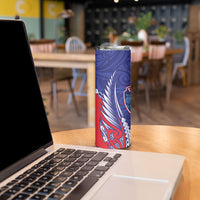 Tasman Bay 2026 Rugby Custom Skinny Tumbler NZ Maori Silver Fern LT14 - Polynesian Pride