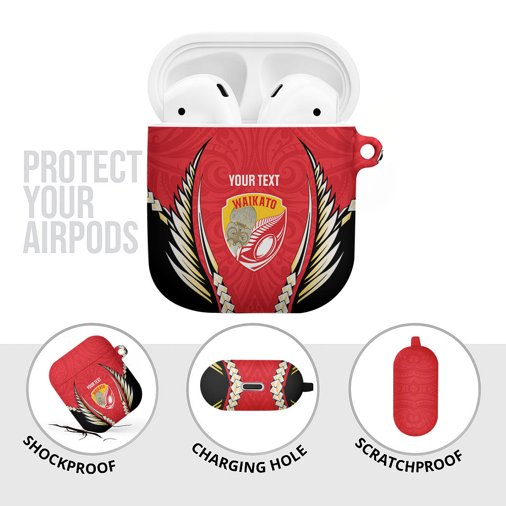 Waikato 2026 Rugby Custom AirPods Case NZ Maori Silver Fern