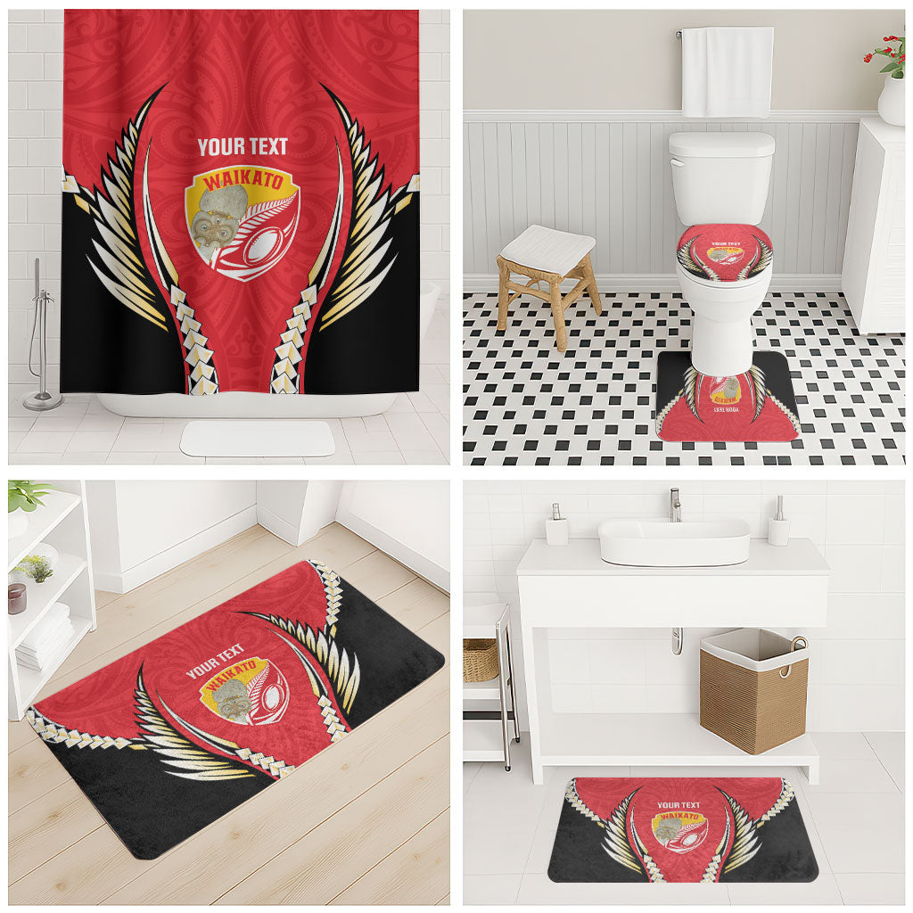 Waikato 2026 Rugby Custom Bathroom Set NZ Maori Silver Fern
