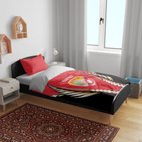 Waikato 2026 Rugby Custom Bedding Set NZ Maori Silver Fern