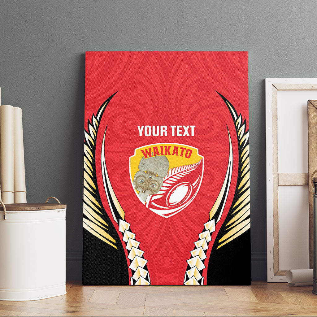Waikato 2026 Rugby Custom Canvas Wall Art NZ Maori Silver Fern LT14 - Polynesian Pride