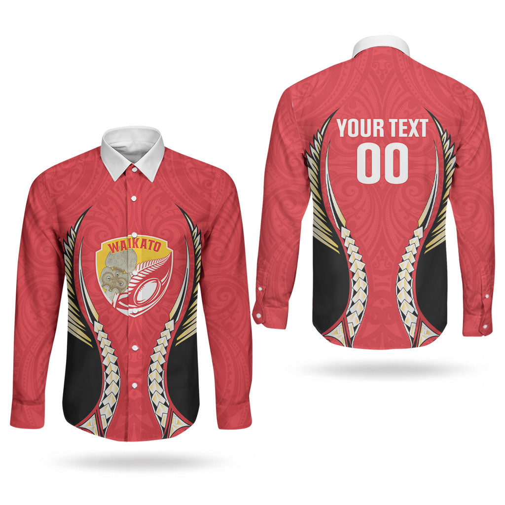Waikato 2026 Rugby Custom Couples Matching Mermaid Dress and Long Sleeve Button Shirt NZ Maori Silver Fern LT14 - Polynesian Pride