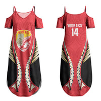 Waikato 2026 Rugby Custom Couples Matching Summer Maxi Dress and Hawaiian Shirt NZ Maori Silver Fern LT14 - Polynesian Pride