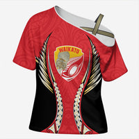 Waikato 2026 Rugby Custom Cross Shoulder Shirt NZ Maori Silver Fern