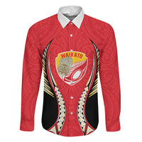 Waikato 2026 Rugby Custom Family Matching Long Sleeve Bodycon Dress and Hawaiian Shirt NZ Maori Silver Fern