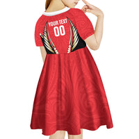 Waikato 2026 Rugby Custom Kid Short Sleeve Dress NZ Maori Silver Fern
