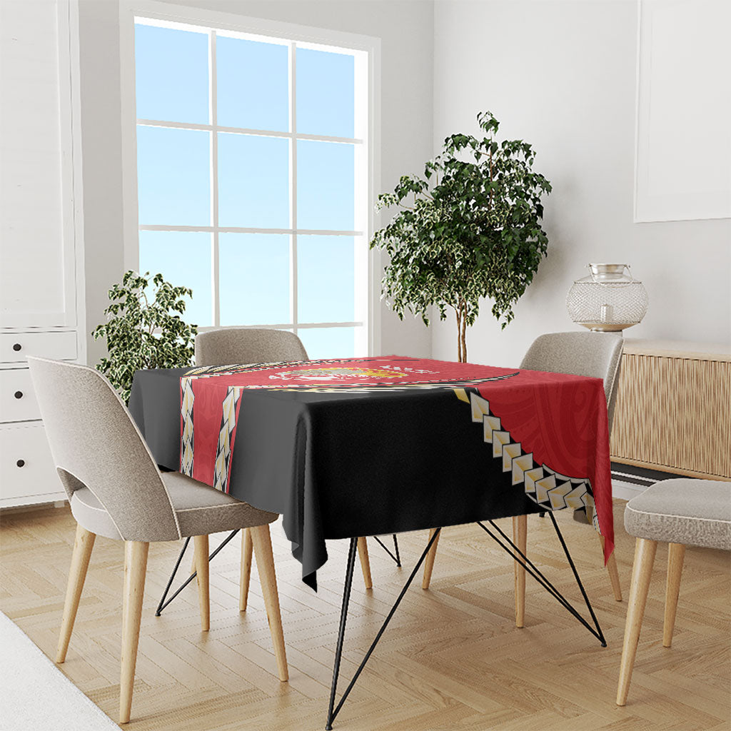 Waikato 2026 Rugby Custom Tablecloth NZ Maori Silver Fern