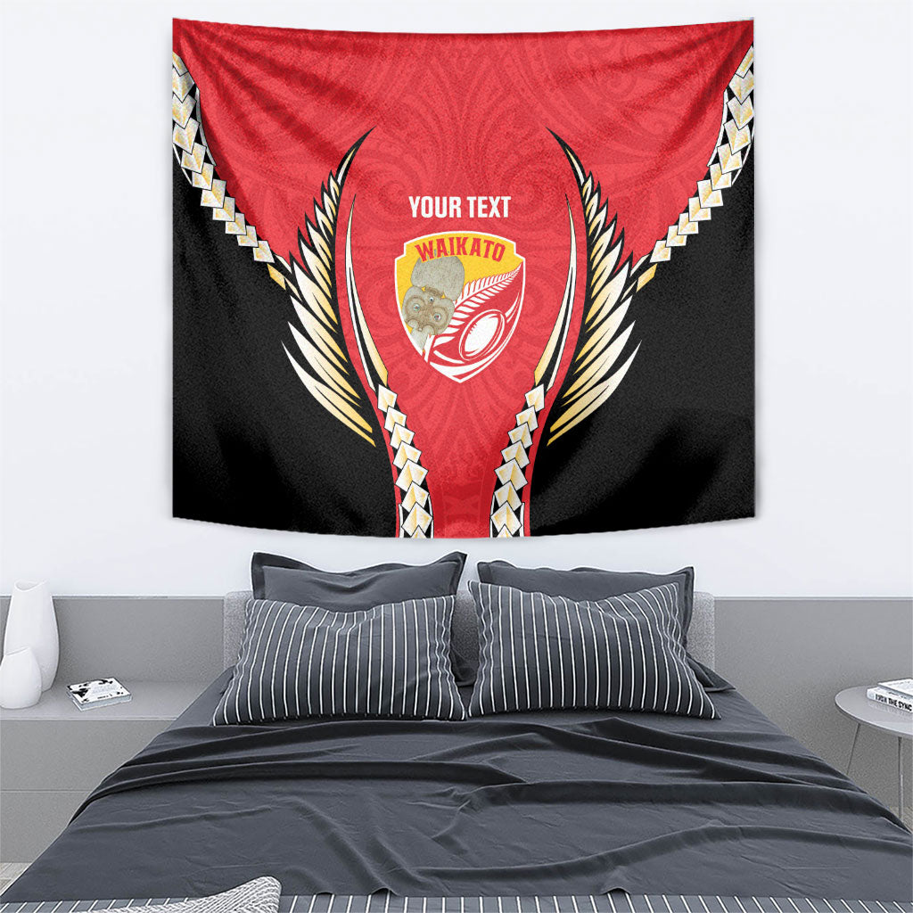 Waikato 2026 Rugby Custom Tapestry NZ Maori Silver Fern