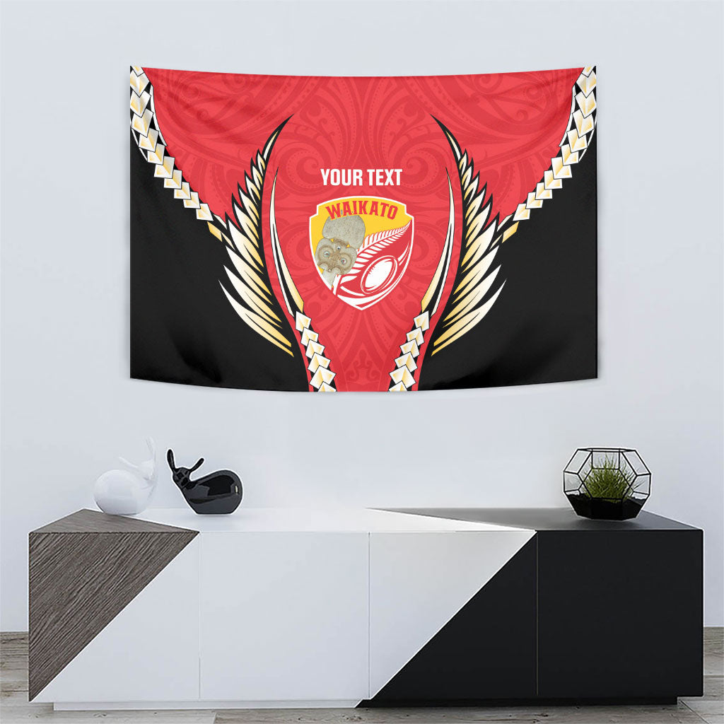Waikato 2026 Rugby Custom Tapestry NZ Maori Silver Fern
