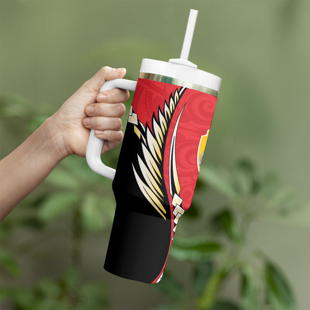 Waikato 2026 Rugby Custom Tumbler With Handle NZ Maori Silver Fern