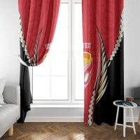 Waikato 2026 Rugby Custom Window Curtain NZ Maori Silver Fern