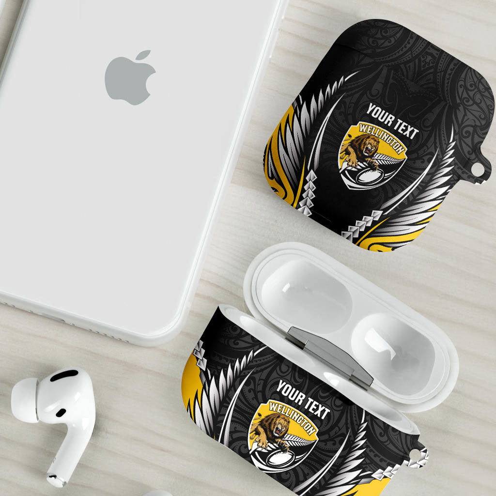 Wellington 2026 Rugby Custom AirPods Case NZ Maori Silver Fern