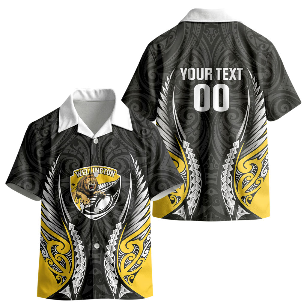 Wellington 2026 Rugby Custom Kid Hawaiian Shirt NZ Maori Silver Fern LT14 - Polynesian Pride
