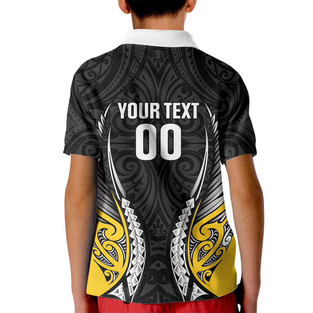 Wellington 2026 Rugby Custom Kid Polo Shirt NZ Maori Silver Fern