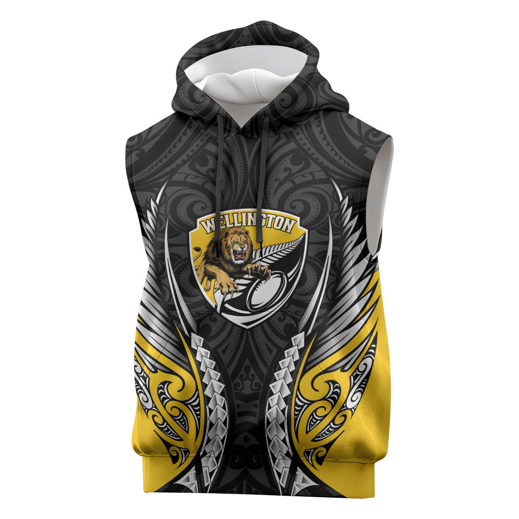 Wellington 2026 Rugby Custom Sleeveless Hoodie NZ Maori Silver Fern