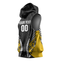Wellington 2026 Rugby Custom Sleeveless Hoodie NZ Maori Silver Fern