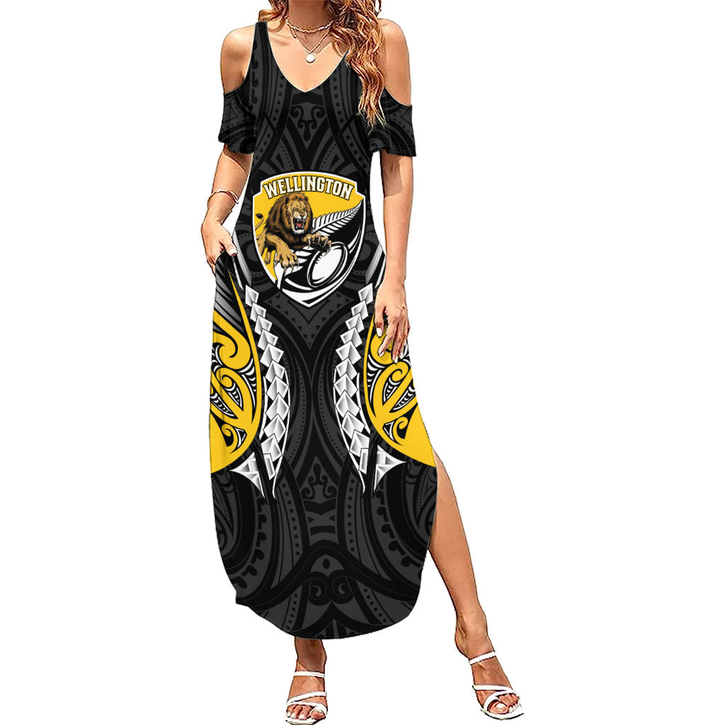 Wellington 2026 Rugby Custom Summer Maxi Dress NZ Maori Silver Fern