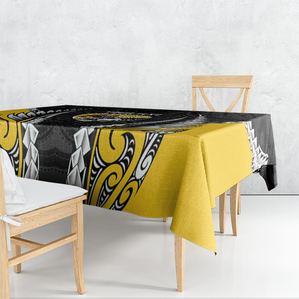 Wellington 2026 Rugby Custom Tablecloth NZ Maori Silver Fern
