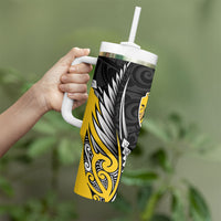 Wellington 2026 Rugby Custom Tumbler With Handle NZ Maori Silver Fern