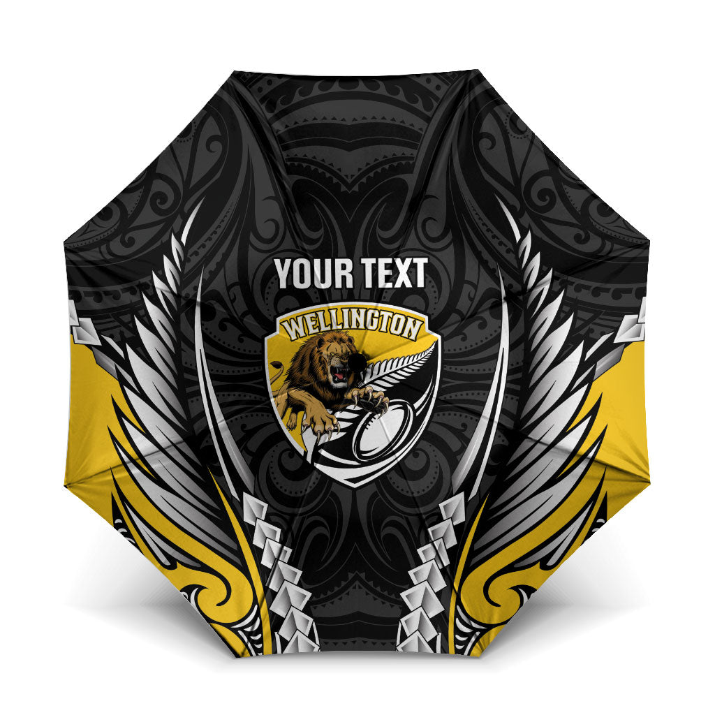 Wellington 2026 Rugby Custom Umbrella NZ Maori Silver Fern