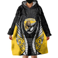 Wellington 2026 Rugby Custom Wearable Blanket Hoodie NZ Maori Silver Fern
