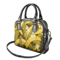 Yellow Banana Leaf Hawaii Shoulder Handbag Lau Maia Plumeria Tropical Summer Vibes