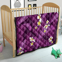 Purple Banana Leaf Hawaii Quilt Lau Maia Plumeria Tropical Summer Vibes LT14 - Polynesian Pride
