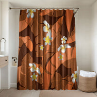 Orange Banana Leaf Hawaii Bathroom Set Lau Maia Plumeria Tropical Summer Vibes