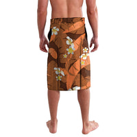 Orange Banana Leaf Hawaii Lavalava Lau Maia Plumeria Tropical Summer Vibes LT14 - Polynesian Pride