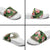 Pineapple Skull Aloha Hawaii Slide Sandals Summer Vibes Tropical Seamless Pattern - Polynesian Pride