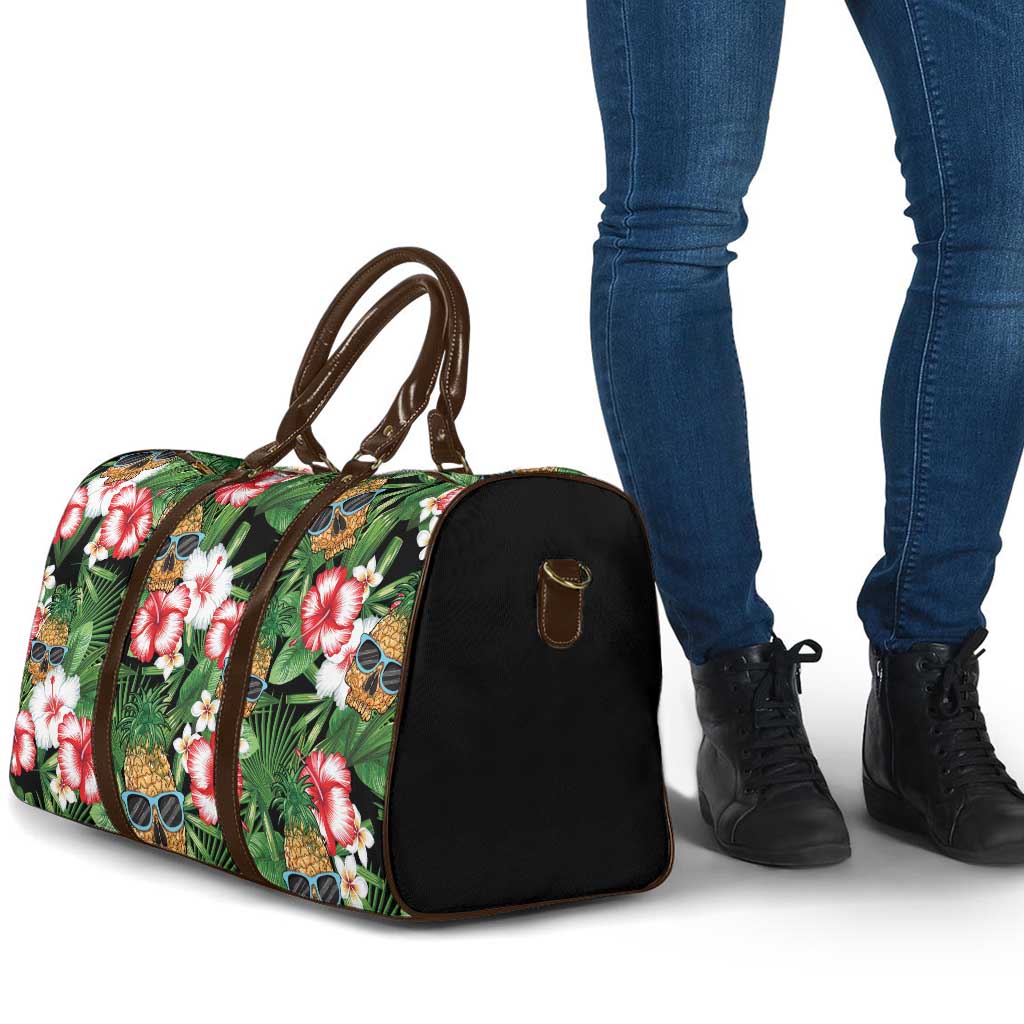 Pineapple Skull Aloha Hawaii Travel Bag Summer Vibes Tropical Seamless Pattern - Polynesian Pride