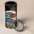 Aloha Hawaii Surfing Skull 4 in 1 Can Cooler Tumbler Shaka Skeleton Ride The Waves - Polynesian Pride
