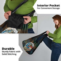 Aloha Hawaii Surfing Skull Grocery Bag Shaka Skeleton Ride The Waves - Polynesian Pride