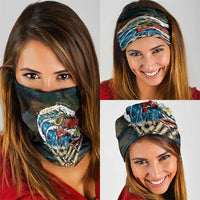 Aloha Hawaii Surfing Skull Neck Gaiter Shaka Skeleton Ride The Waves LT14