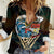Aloha Hawaii Surfing Skull Women Casual Shirt Shaka Skeleton Ride The Waves - Polynesian Pride