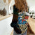 Aloha Hawaii Surfing Skull Women Casual Shirt Shaka Skeleton Ride The Waves - Polynesian Pride