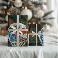 Aloha Hawaii Surfing Skull Wrapping Paper Shaka Skeleton Ride The Waves - Polynesian Pride