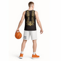 Personalised Filipino Freemasonry Basketball Jersey Masonic Barong Tagalog Inspired Ivory White LT14 - Polynesian Pride