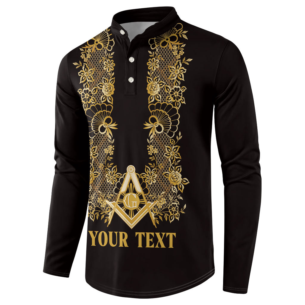 Personalised Filipino Freemasonry Button Sweatshirt Masonic Barong Tagalog Inspired Ivory White LT14 - Polynesian Pride