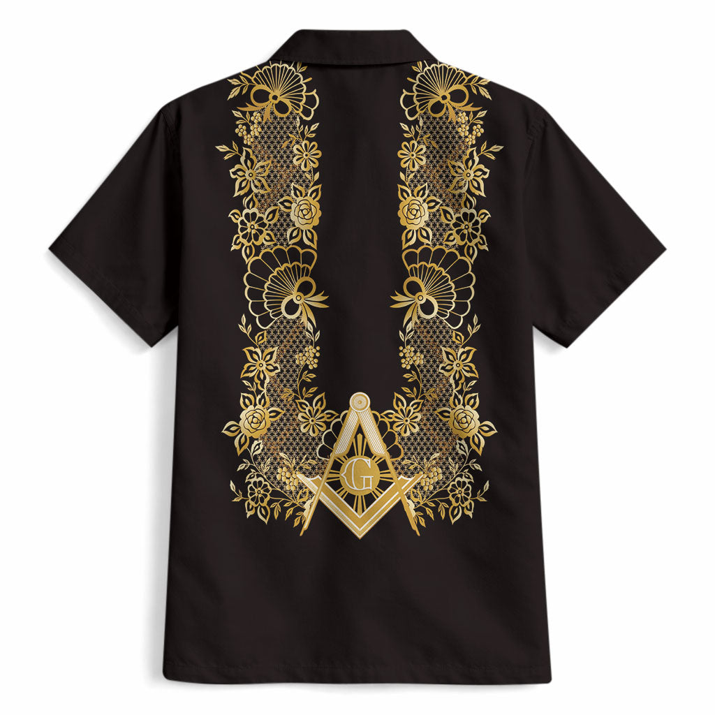 Personalised Filipino Freemasonry Hawaiian Shirt Masonic Barong Tagalog Inspired Ivory White LT14 - Polynesian Pride