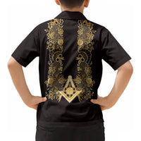 Personalised Filipino Freemasonry Kid Hawaiian Shirt Masonic Barong Tagalog Inspired Ivory White LT14 - Polynesian Pride