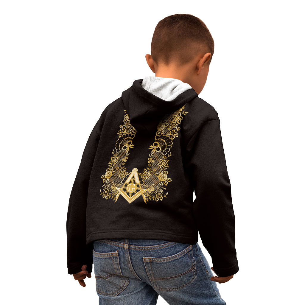 Personalised Filipino Freemasonry Kid Hoodie Masonic Barong Tagalog Inspired Ivory White LT14 - Polynesian Pride