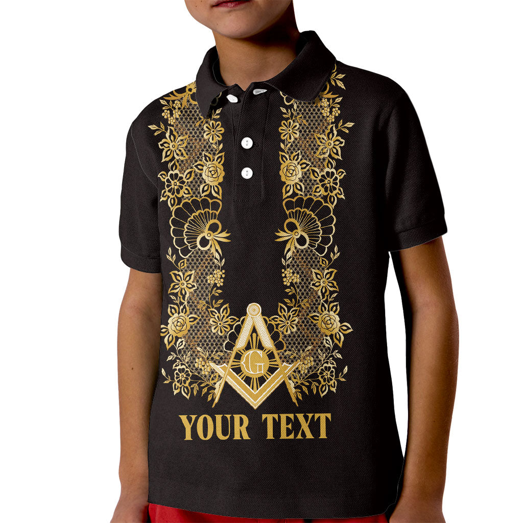 Personalised Filipino Freemasonry Kid Polo Shirt Masonic Barong Tagalog Inspired Ivory White LT14 Kid Ivory White - Polynesian Pride