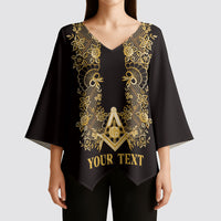 Personalised Filipino Freemasonry Kimono Sleeve Blouse Masonic Barong Tagalog Inspired Ivory White LT14 - Polynesian Pride