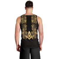 Personalised Filipino Freemasonry Men Tank Top Masonic Barong Tagalog Inspired Ivory White LT14 - Polynesian Pride
