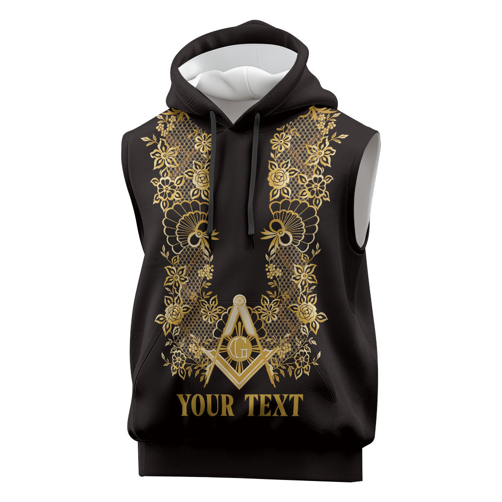 Personalised Filipino Freemasonry Sleeveless Hoodie Masonic Barong Tagalog Inspired Ivory White LT14 Ivory White - Polynesian Pride